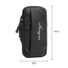 Running Mobile Phone Arm Bag Sports Yoga Fitness Mobile Phone Bag(B221 Zipper Black) - 3