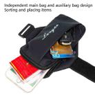 Running Mobile Phone Arm Bag Sports Yoga Fitness Mobile Phone Bag(B221 Zipper Black) - 4