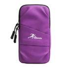 Running Mobile Phone Arm Bag Sports Yoga Fitness Mobile Phone Bag(B222 Purple) - 1