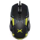 DELUX M628BU 9 Keys Ergonomic Left and Right Hand RGB Breathing Light Wired Mouse(Black) - 1