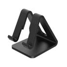 4 PCS Z1 Portable Desktop Phone Stand Lazy Tablet Stand, Colour: Plastic（Black） - 1