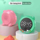 FF-G60Q Cute Bluetooth Speaker Alarm Clock Support FM / TF Card Wireless Mini Clock(White) - 3
