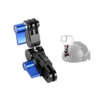 Aluminium Alloy 360 Degree Rotating Mount Adapter Adjustable Arm Connector for GoPro Hero11 Black / HERO10 Black /9 Black /8 Black /7 /6 /5 /5 Session /4 Session /4 /3+ /3 /2 /1, DJI Osmo Action and Other Action Cameras(Blue) - 1