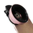 2 PCS 0.45X Ultra-Wide-Angle Macro Combination Mobile Phone External Lens With Clip(Rose Gold) - 1