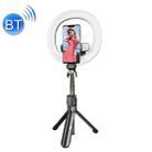 XT18s+ Multi-Function Bluetooth Wireless LED Double Fill Light Live Tripod Mobile Phone Selfie Stick(Black) - 1