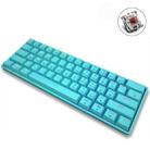 LEAVEN K28 61 Keys Gaming Office Computer RGB Wireless Bluetooth + Wired Dual Mode Mechanical Keyboard, Cabel Length:1.5m, Colour: Tea Axis (Blue) - 1