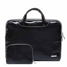 LiSEN LS-116 Simple Laptop Bag Business Laptop Liner Bag, Size: 11.6 inch(PU Black) - 1