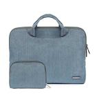 LiSEN LS-116 Simple Laptop Bag Business Laptop Liner Bag, Size: 11.6 inch(Snowflake Nylon Light Blue) - 1