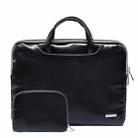 LiSEN LS-116 Simple Laptop Bag Business Laptop Liner Bag, Size: 13.3 inch(PU Black) - 1