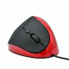 JSY-05 6 Keys Wired Vertical Mouse Ergonomics Brace Optical Mouse(Red) - 1