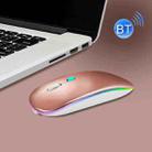 Y20 4 Keys Colorful Glow Charging Mute Mouse Notebook Game Wireless Mouse, Colour: Bluetooth Version (Gold) - 1