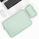 Baona BN-Q001 PU Leather Laptop Bag, Colour: Mint Green + Power Bag, Size: 11/12 inch - 1