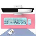 MOFII Honey Plus Colorful Wireless Keyboard and Mouse Set( Blue Mixture) - 1