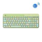 MOFii 888 100 Keys Wireless Bluetooth Keyboard with Tablet Phone Slot(Green Mix Color) - 1