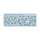 MOFii 888 100 Keys Wireless Bluetooth Keyboard with Tablet Phone Slot(Blue Mix Color) - 1