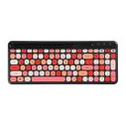 MOFii 888 100 Keys Wireless Bluetooth Keyboard with Tablet Phone Slot(Black Red Mix Color) - 1