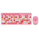 MOFii 888 2.4G Wireless Keyboard Mouse Set with Tablet Phone Slot(Pink) - 1