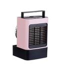 USB Rechargeable Mini Air Conditioner Home Bedroom Desk Fan(Pink) - 1