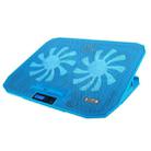 ICE COOREL N106 Laptop Base Adjustment Radiator Dual-Fan Notebook Cooling Bracket, Colour: Flagship Version (Sea Blue) - 1
