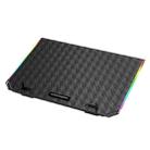 ICE COOREL USB Laptop Radiator Metal Base Computer Cooling Bracket, Colour: A16 Standard Version (Black) - 1