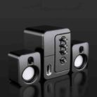 ICE COOREL X11 USB Wired Computer Audio 3D Stereo Surround Low Cannon Speaker(Obsmetrical Black) - 1