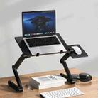 Oatsbasf Folding Computer Desk Laptop Stand Foldable Lifting Heightening Storage Portable Rack,Style: L01 Black - 1