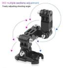 2 Set Cycling Helmet Adhesive Multi-Joint Arm Fixed Mount Set for GoPro Hero11 Black / HERO10 Black / GoPro HERO9 Black / HERO8 Black / HERO7 /6 /5 /5 Session /4 Session /4 /3+ /3 /2 /1, DJI Osmo Action and Other Action Cameras Style 3 - 2