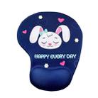 2 PCS Silicone Comfortable Padded Non-Slip Hand Rest Wristband Mouse Pad, Colour: Rabbit - 1