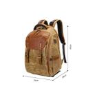 K805 Waterproof Batik Canvas Camera Backpack Outdoor Liner Shoulder Photography Bag(Grey) - 3