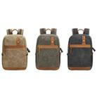 D1383 Outdoor SLR Digital Camera Backpack Waterproof Batik Canvas Camera Bag(Gray) - 2