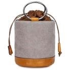 K-116 Multifunctional Camera Storage Liner Bag Single-Shoulder Diagonal Camera Bag(Light Grey) - 1