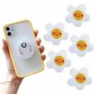 5 PCS Special-Shaped Cartoon Epoxy Retractable Mobile Phone Holder(M107 Oil Painting Sun Flower) - 1