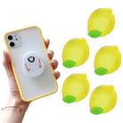 5 PCS Special-Shaped Cartoon Epoxy Retractable Mobile Phone Holder(M103 Lemon) - 1