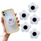 5 PCS Special-Shaped Cartoon Epoxy Retractable Mobile Phone Holder(White Flower) - 1