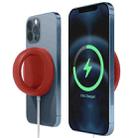 2 PCS KSK-702 Multifunctional Mobile Phone Ring Bracket Magnetic Wireless Charging Anti-Slip Ring Bracket(Red) - 1