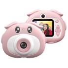 X18a Cartoon Digital Camera Children Toy Camera Pink HD Dual-lens Camera - 1