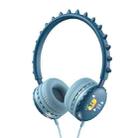 Y18 Cartoon Dinosaur Wired Control Sports Headset with Mic, Cable Length: 1.2m(Blue) - 1