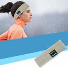 Bluetooth Headset Sports Headband Outdoor Running Yoga Sweat-Absorbent Headscarf, Colour: Gray - 1