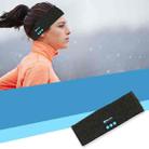 Bluetooth Headset Sports Headband Outdoor Running Yoga Sweat-Absorbent Headscarf, Colour: Dark Gray - 1