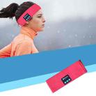 Bluetooth Headset Sports Headband Outdoor Running Yoga Sweat-Absorbent Headscarf, Colour: Red - 1
