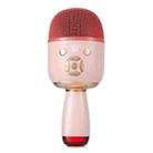 K58 Home Bluetooth Wireless Microphone With Lamp Mobile Phone K Song Children Microphone Audio(pink) - 1