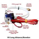 3D V6 Printer Extrusion Head Printer J-Head Hotend With Single Cooling Fan, Specification: Remotely 1.75 / 0.3mm - 3