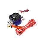 3D V6 Printer Extrusion Head Printer J-Head Hotend With Single Cooling Fan, Specification: Short 1.75 / 0.3mm - 1