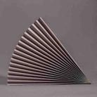 69x39cm Photo Props Hard Cardboard Folding Fan Photography Background Folded Paper(18 Pink Purple) - 1