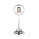 JMT2 Mobile Phone Live Fill Light Folding Telescopic Integrated LED Beauty Lamp Desktop Floor Stand( 2 Position White) - 1