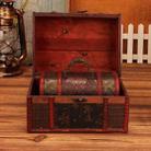 Jewelry Storage Box Retro Wooden Treasure Box Shooting Props Decoration，Specification： 2 PCS/Set Ordinary Type - 5