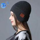TR Ear-Covered Bluetooth Music Hat 5.0 Binaural Stereo Headphone Cap(Dark Gray) - 1