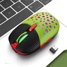 K-Snake BM900 6 Keys 2.4G Wireless Charging Beetle Mouse Glowing Gaming Mouse(Black Green) - 1