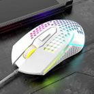 K-Snake X8 6 Keys Wired Luminous Mouse Precise Positioning Gaming Mouse, Cable Length: 1.5m(White) - 1