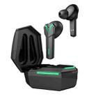 GM3 Dazzle LED Wireless Gaming Sports In-Ear TWS Bluetooth Earphones with Charging Case(Black) - 2